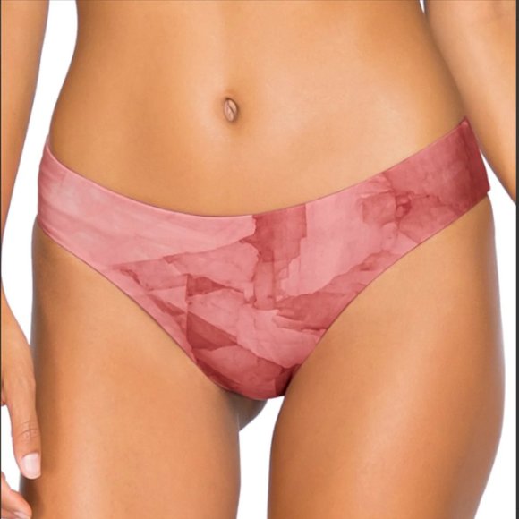 B SWIM | Rip Tide Hipster Bikini Bottom | Medium | Rose Quartz |Made in Columbia - Picture 3 of 10